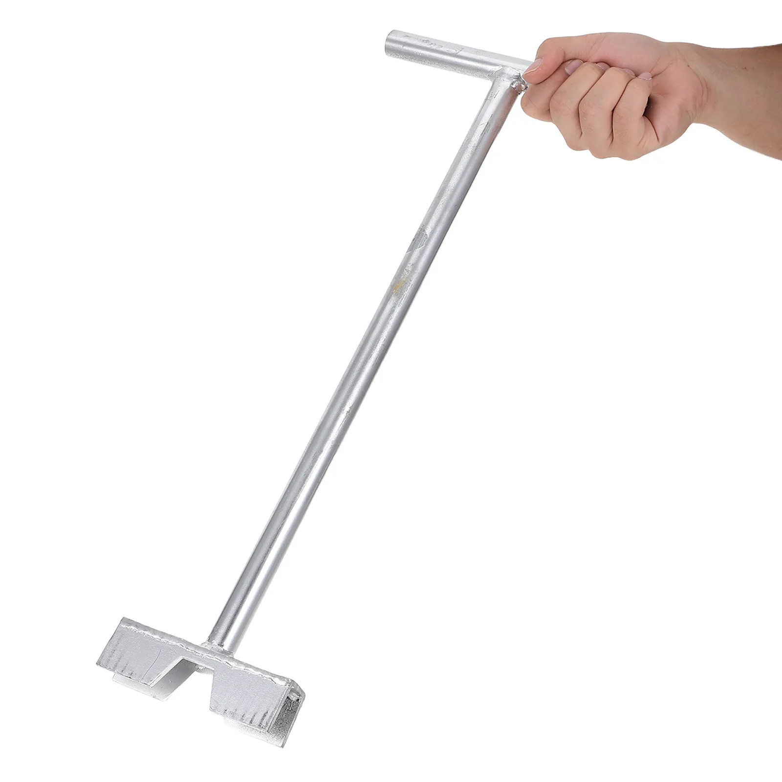 Long Handle Valve Wrench 20 Inch Carbon Steel Extended Reach Water Shutoff Tool for Underground Main Gate Ball Valve Operation