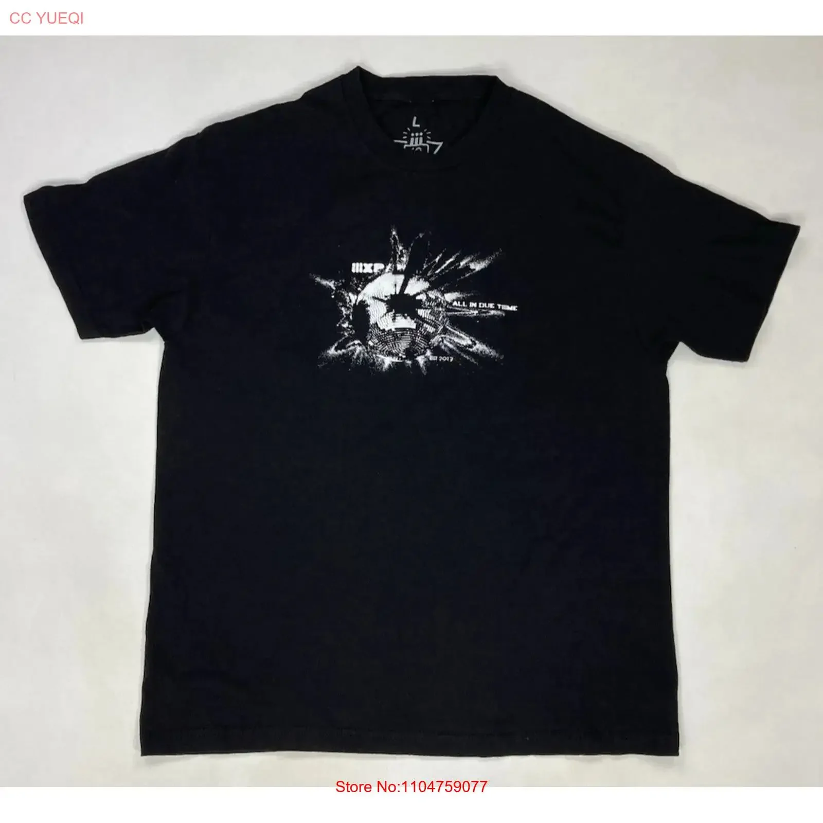 III Points Festival 10 Years Anniversary T shirt Men Large Black Music 3 vintage Washed fashion homme Breathable streetwear