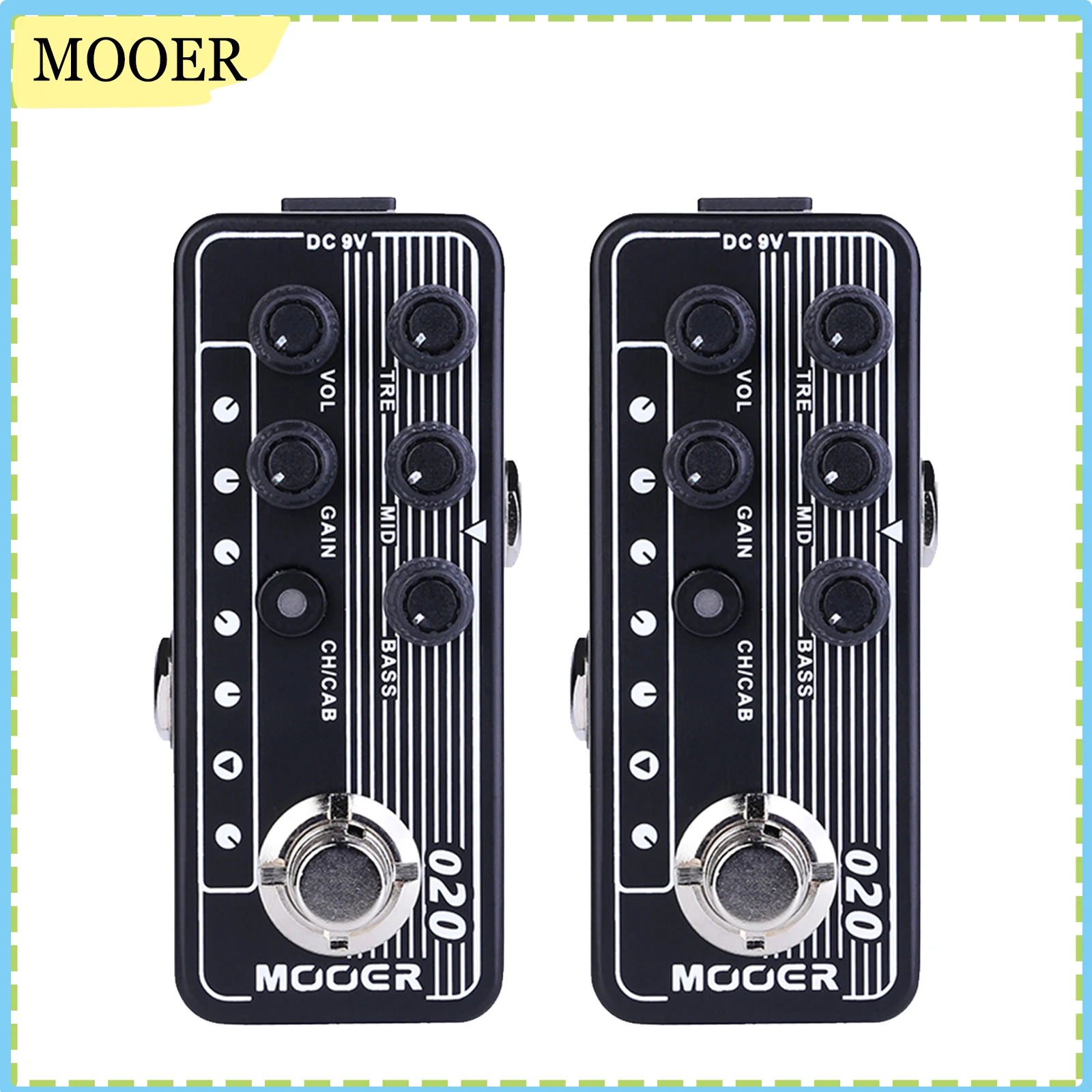 

MOOER Blueno Guitar Preamp Effect Pedal Dual Channel Digital Preamp Speaker Cabinet Simulation Pedal Electric Guitar Parts
