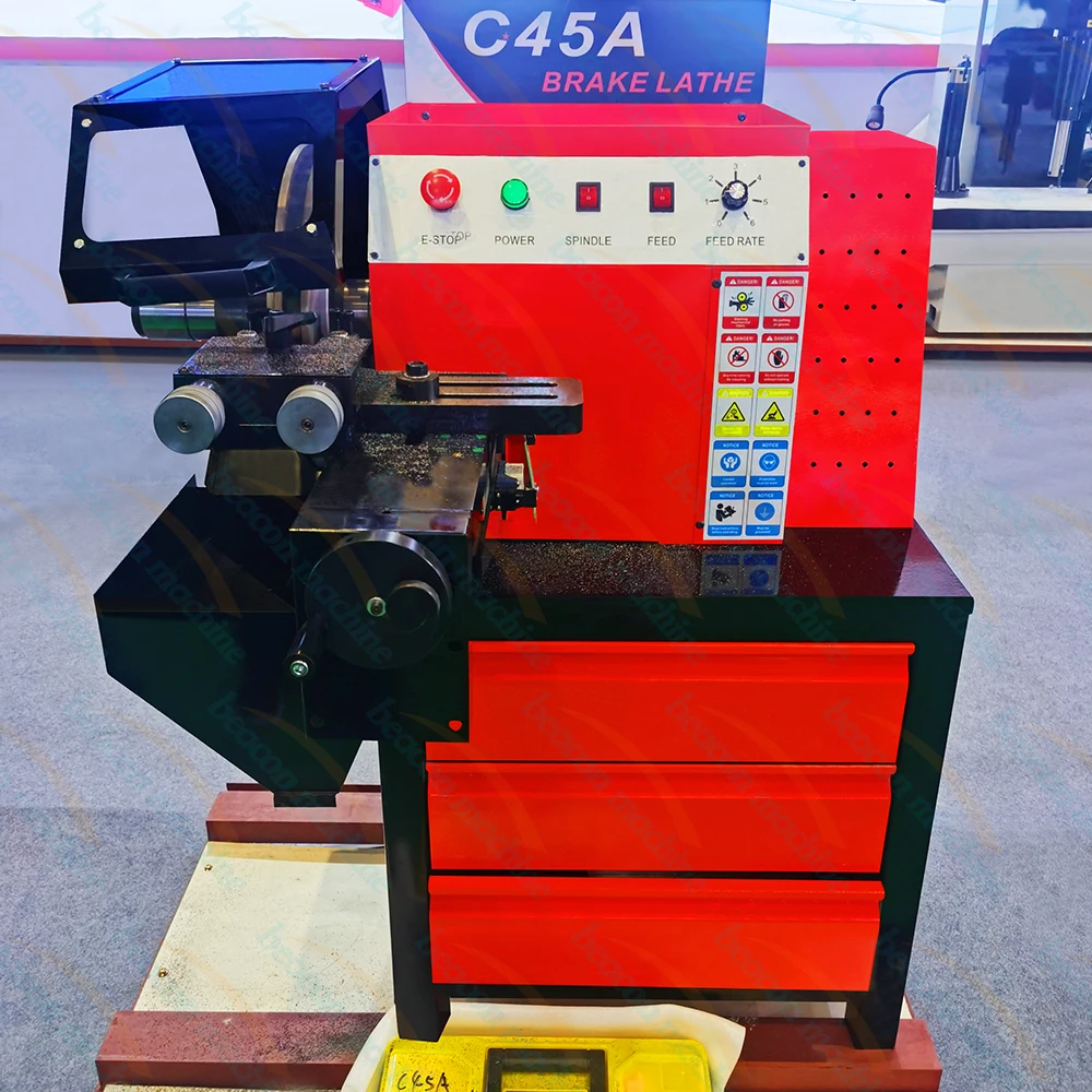Máquina Mini Torno Automática C45A para Discos y Tambores de Freno