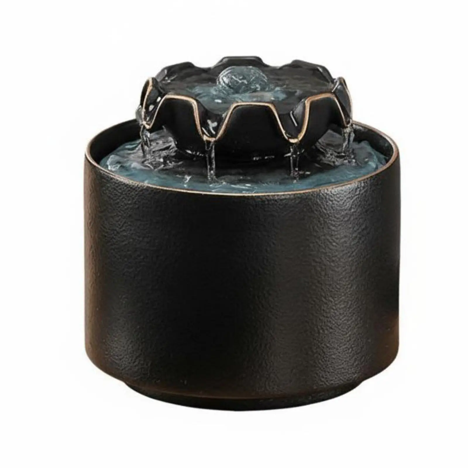 Circulating Water Ornament Feng Shui Decor Ceramic Water Feature Housewarming Gift Small Indoor