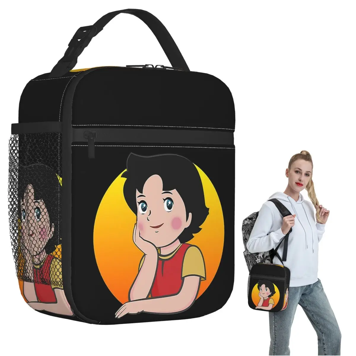 

Heidi Insulated Lunch Bag for Women Children Portable Food Boxes Thermal Lunch Box Tote