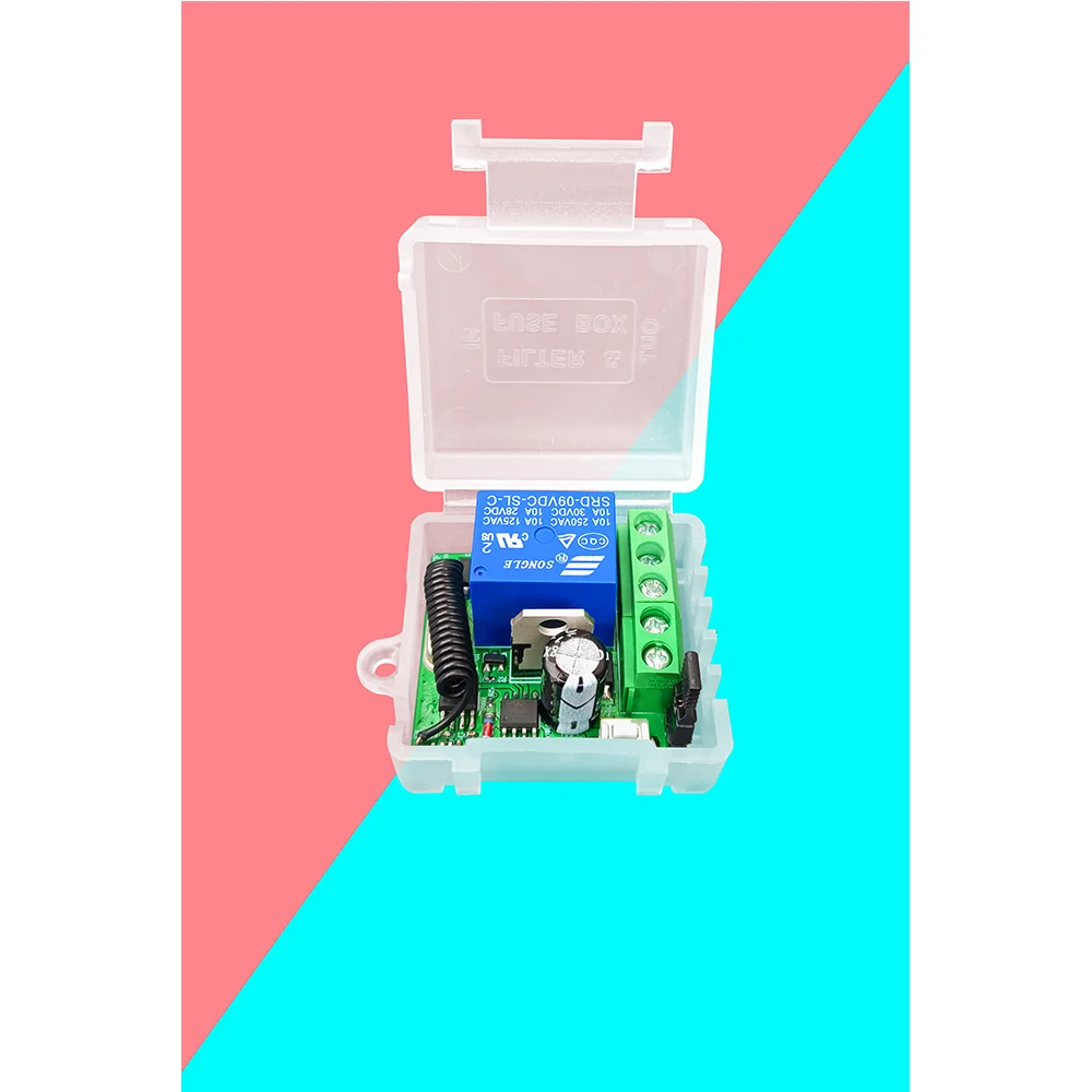 433MHz Gleichstrom 12V 24V 30V Funk fernbedienung schalter 1-Kanal-Relais 433MHz Empfänger modul zum Erlernen von Code-Sender fernbedienungen