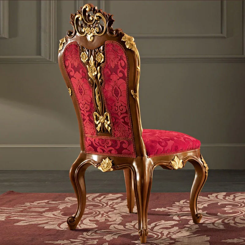 Luxury Fabric Dining Chair Court Book Chair Large Office Chair