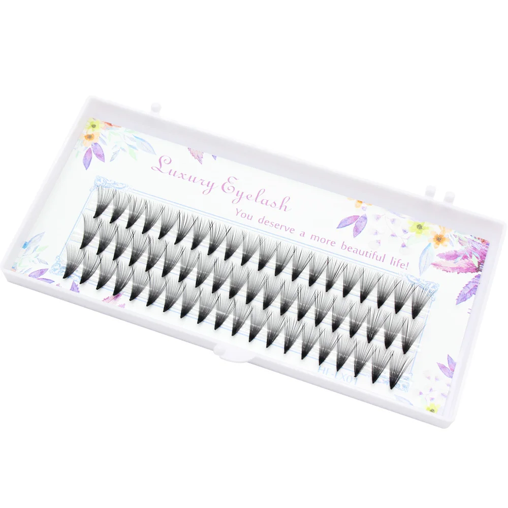 High quality naturally extend hair bundles 20D Pre-fanned Eyelashes grafted professional makeup single cluster eyelashes