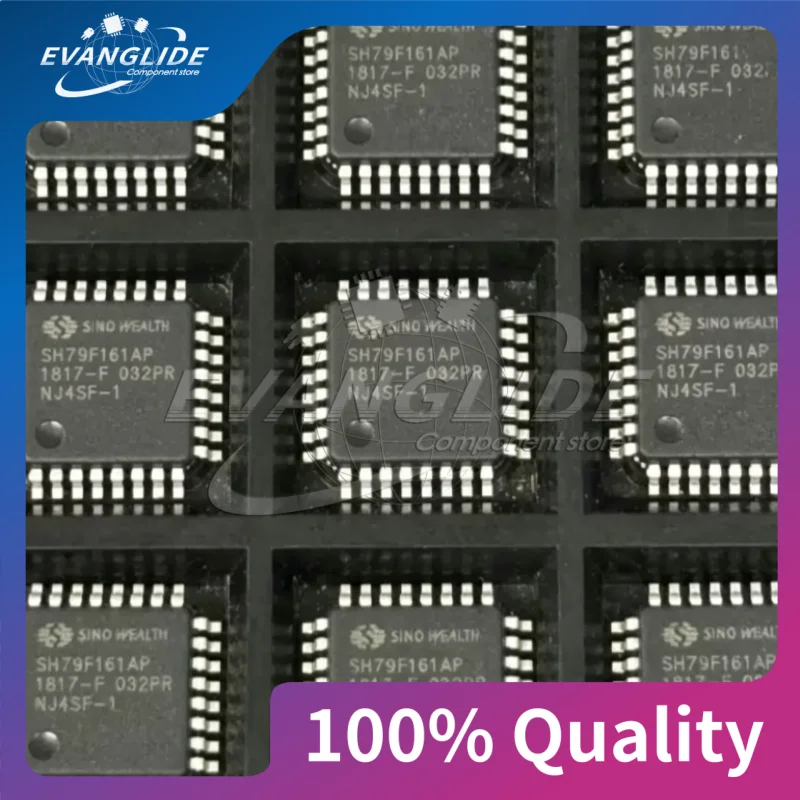 5 PCS/LOT SH79F161AP LQFP-32 Home appliances / Industrial equipment MCU