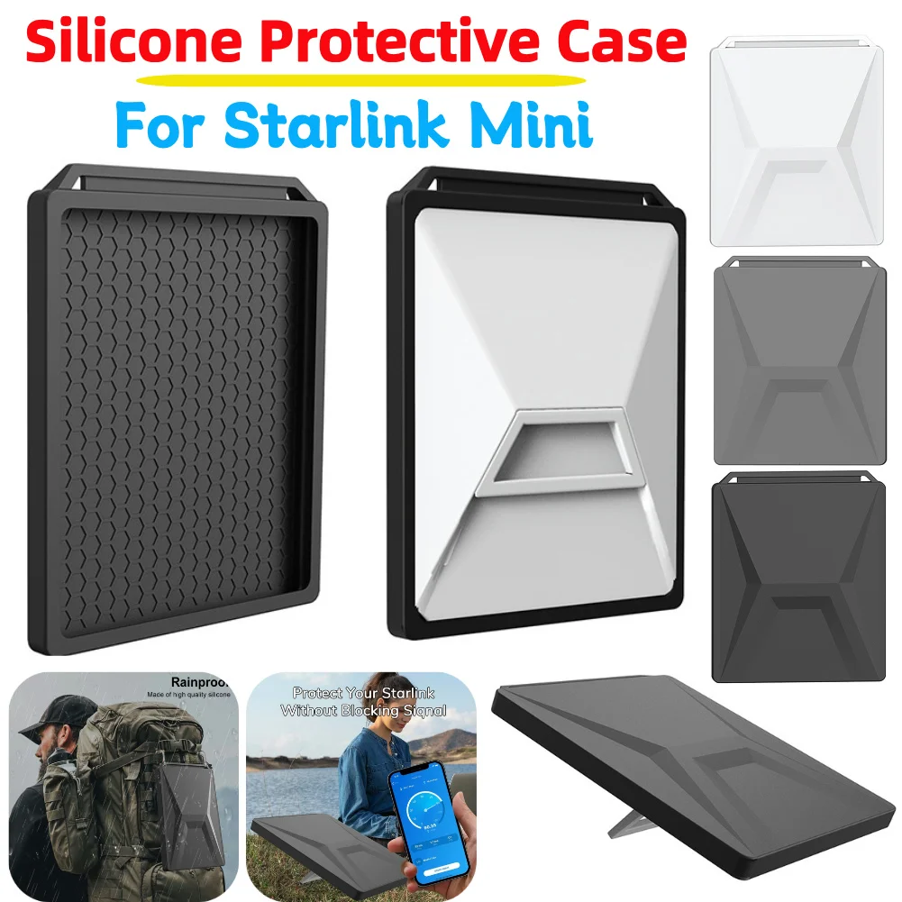 

Для Starlink Mini Luquid Защитный чехол Силиконовый защитный чехол Легко чистится Водонепроницаемый силиконовый чехол с защитой от падения