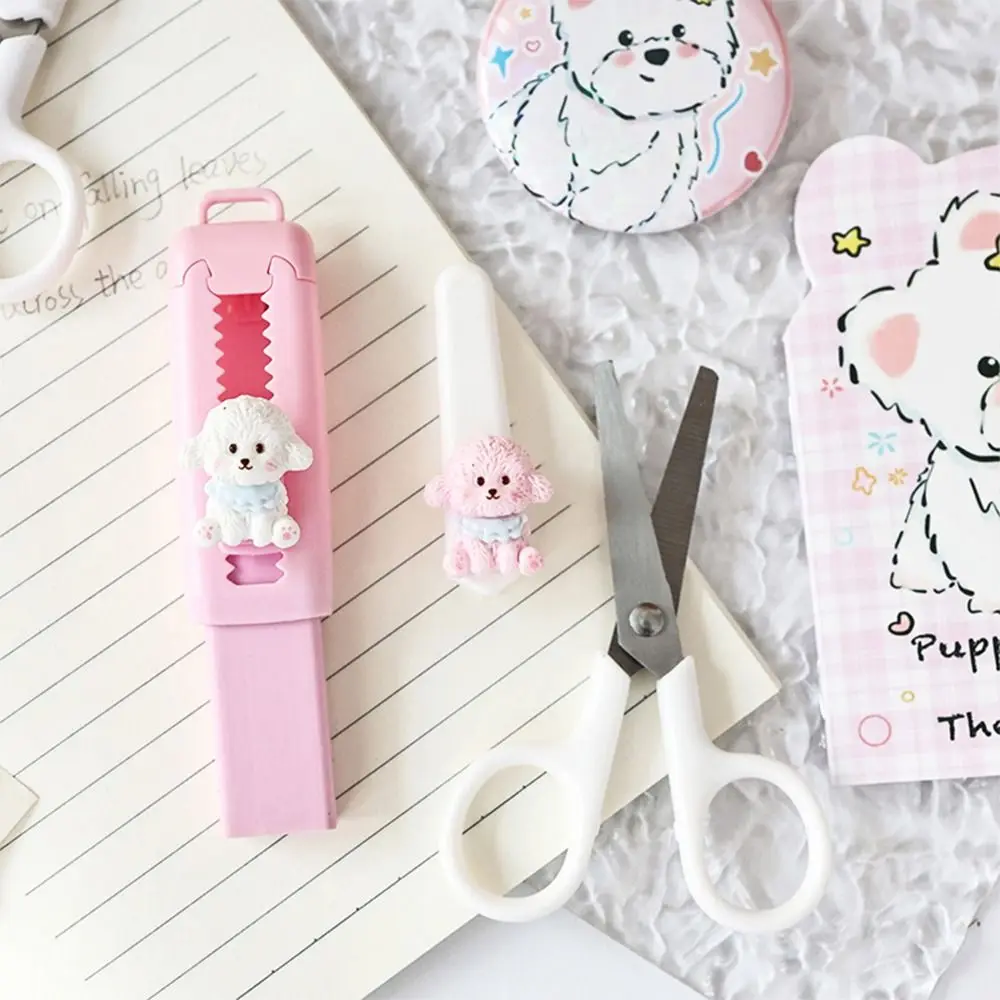 8pcs Cartoon Blue/Pink Stationery Set Puppy Design Students Gift Highlighter Gel Pen Correction Tape School Office