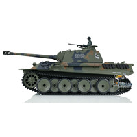 Heng Long 1/16 RC Tank 7.0 Plastic Ver German Panther V RTR Army 3819 RC Panzer Model Smoking BB Shooting for Boy Toy TH17285