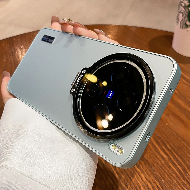 Чехол для VIVO X300 Pro X200 Ultra, новый ультратонкий матовый полное покрытие, кронштейн для объектива, противоударный чехол для Vivo X200 Pro Mini Funda