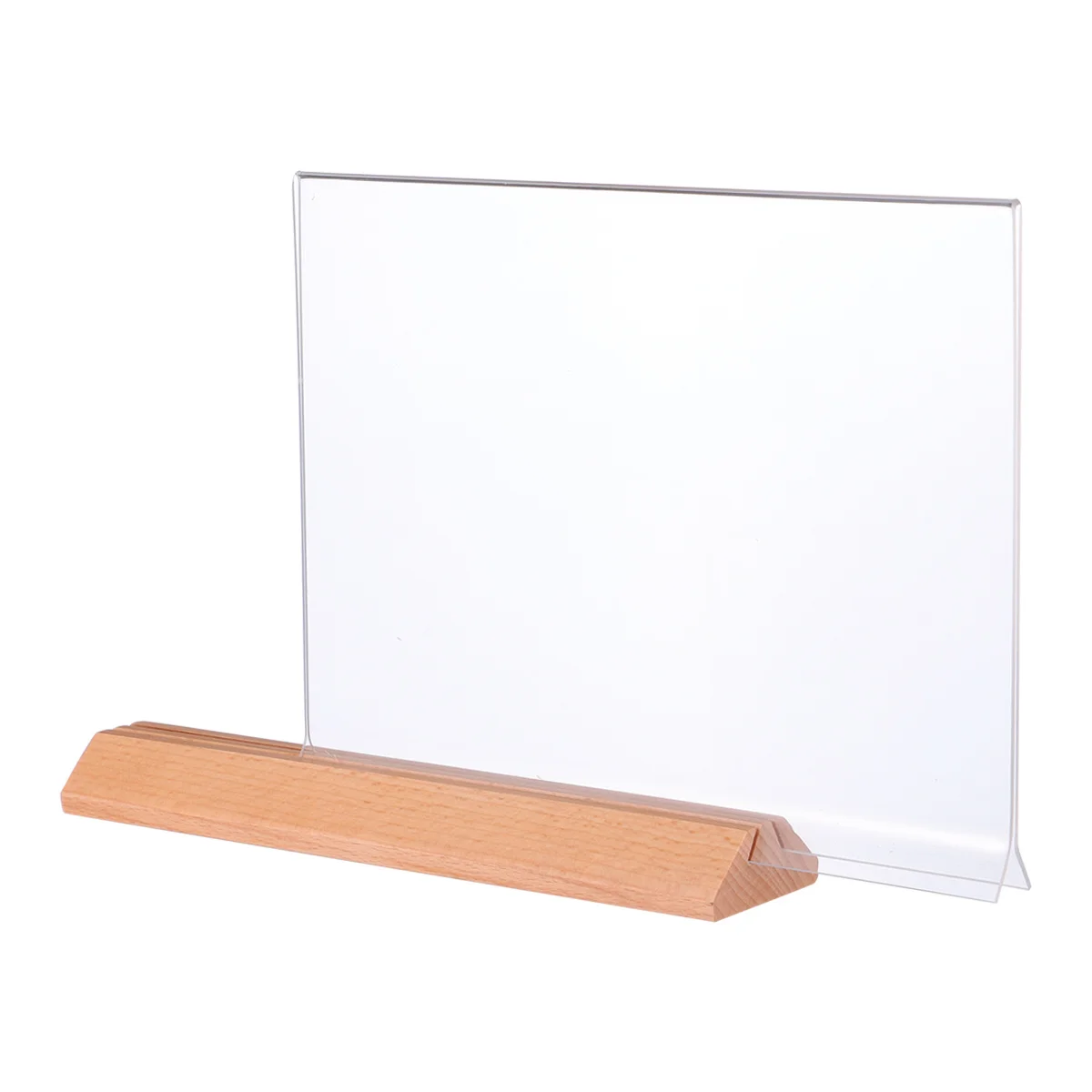 

Acrylic Sign Holder Transparent A5 Table Menu Display Stand For Shop Supermarket Retail Store Showcase Poster Frame