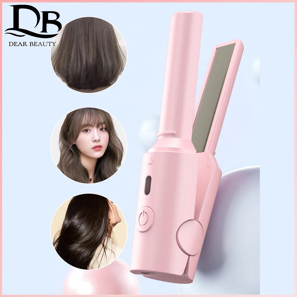 Multifunctional Portable Hair Straightener Small Curling Machine Splint Cuticle Protecting Damage Reducing USB Plug