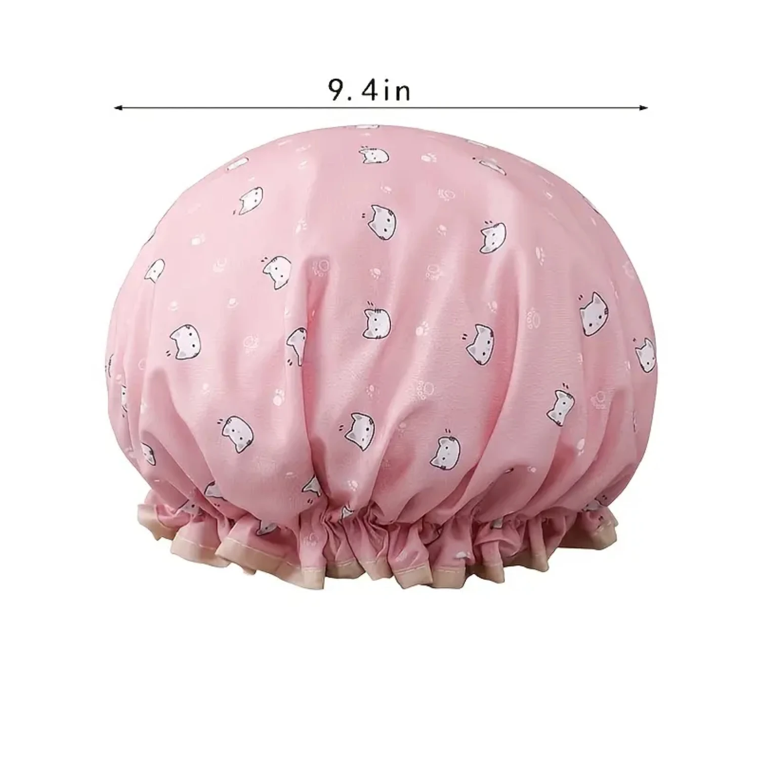 Bonnet de douche double couche pour femme, doux, luxueux et élégant, épais, imperméable, anti-virus, pour le bain, ultime accessoire de salle de bain