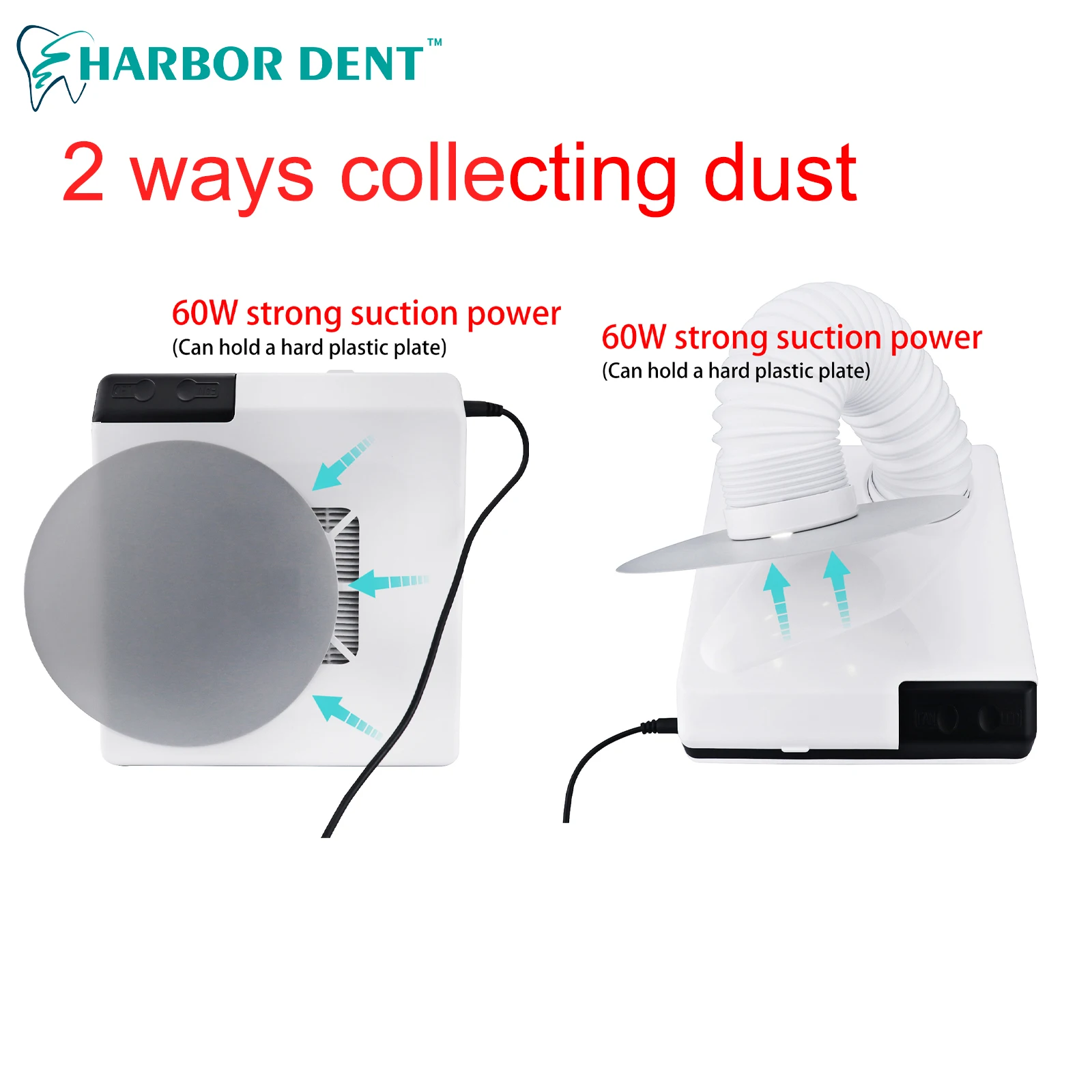 60W Dental Lab Dust Collector Equipement Desktop Vacuum Cleaner or Extractor Dental Vacuum Cleaner Dust Suction Machine for Poli