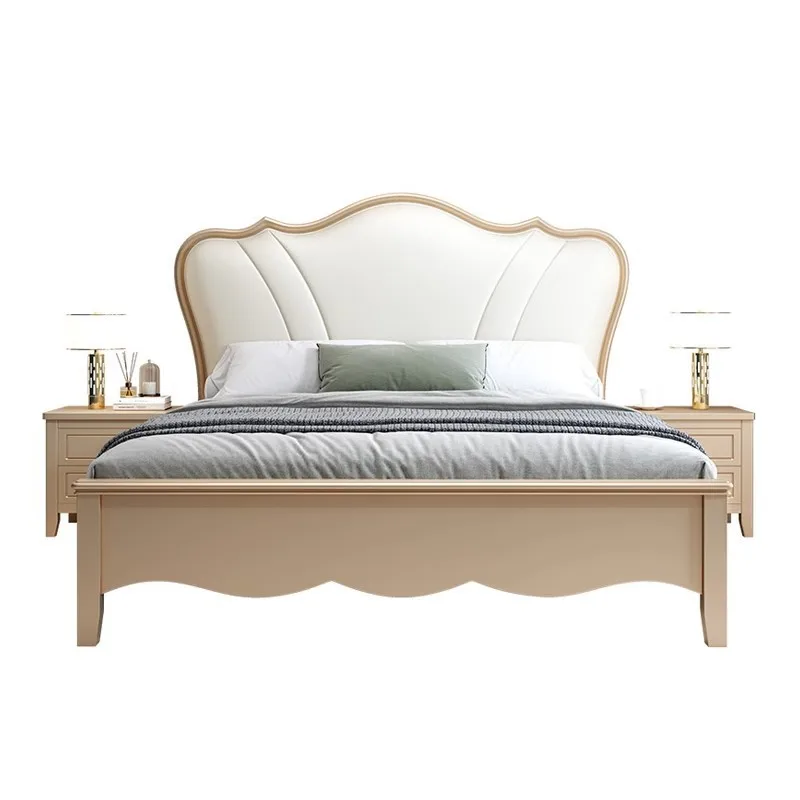 مسند ناعم أمريكي حديث قابل للتخصيص بطول 1.8 متر وسرير غرفة نوم رئيسية فاخر للتخزين