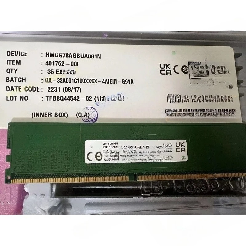 HMCG78AGBUA081N 16GB DDR5 5600MHz UDIMM PC5-56000 Desktop Computer Memory Ram