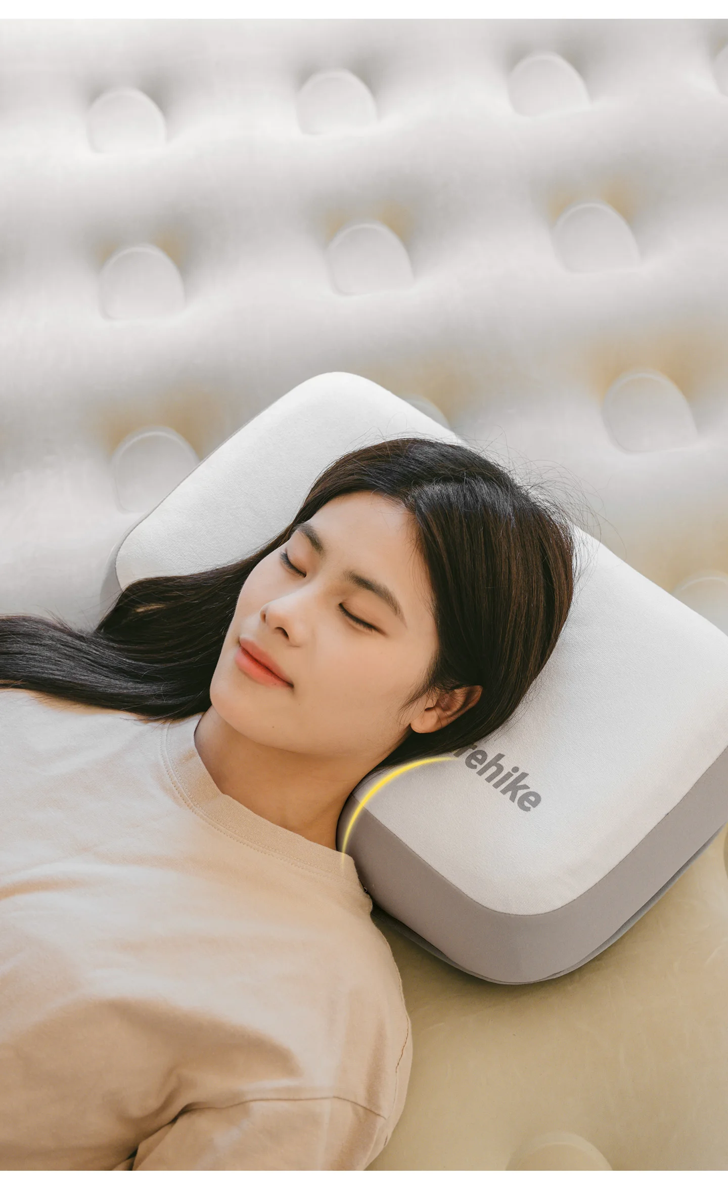 Naturehike 2026 Neues Upgrade Doppelseitiges Hochelastisches Ergonomisches Nackenstützkissen für Reisen 4-Jahreszeiten Antihaft-Campingkissen – Detail 4
