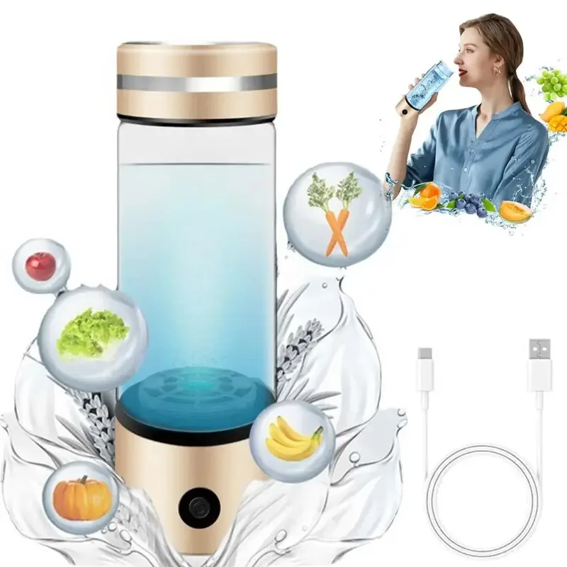 Hydrogen Water Bottle Generator 300ml rechargeable hydrogen-rich water cup Portable Electrolysis Machine