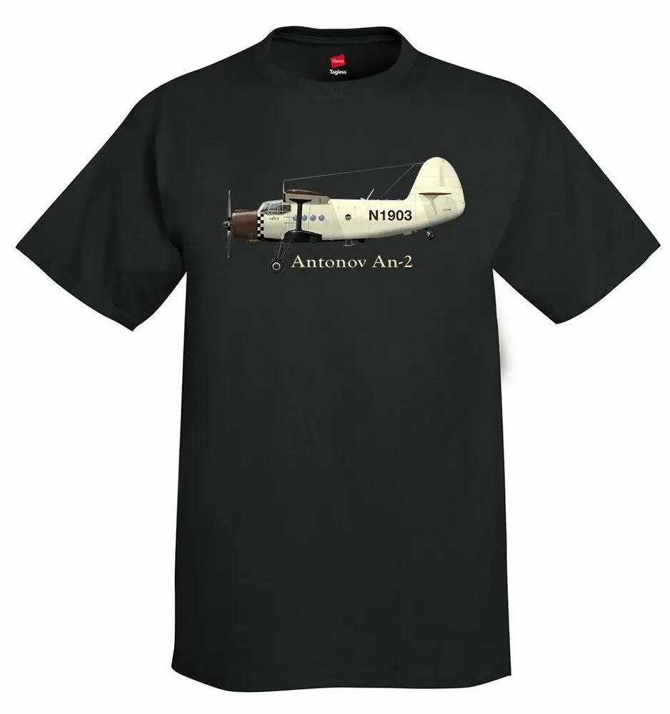 Antonov An-2 Custom Airplane Aviation T-Shirt Short Sleeve Casual 100% Cotton O-Neck Summer Mens T-shirt Size S-3XL