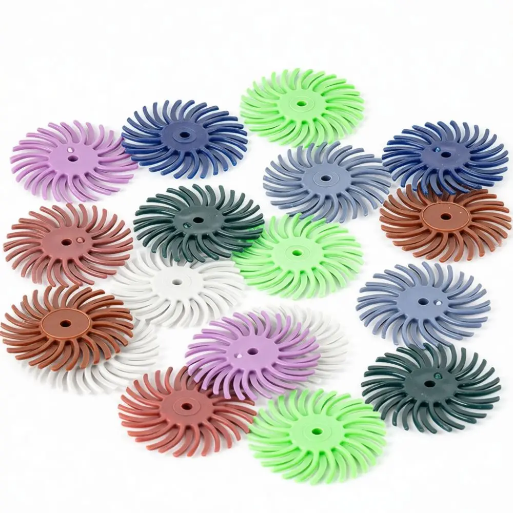 Rotary Tool Accessory Cyclone Flap Wheel Polishing Bit For Wood Carving Olive Pit Bodhi Root Grinding Detail Finishing Abrasive