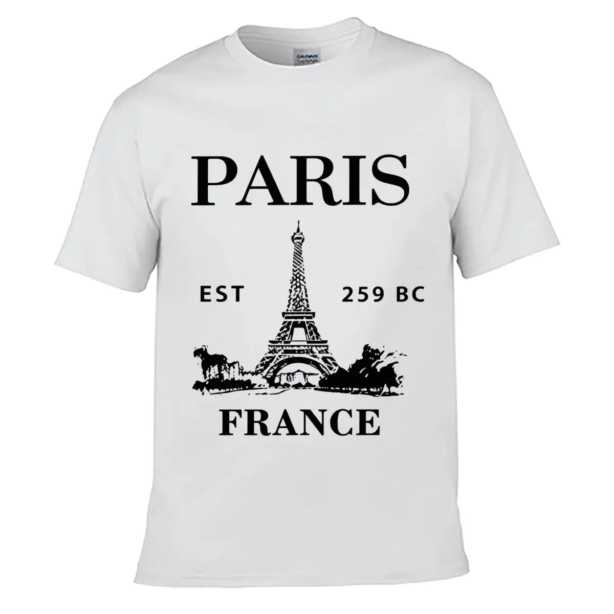 Paris France Eiffel Tower Est 259 BC Graphic short-sleeved T-shirt