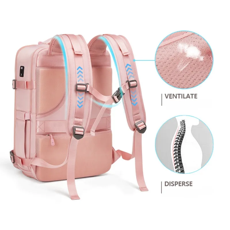 2024 Travel Large Capacity Women's Backpack Multi-functional Short-distance Travel Waterproof Computer Backpack