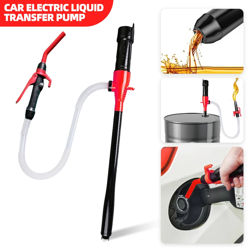 Fuel Transfer Pump Battery Operated Gasoline Liquid Siphon Transfer Fast Flow Oil Extractor Handheld Multi-Use Car Accessories