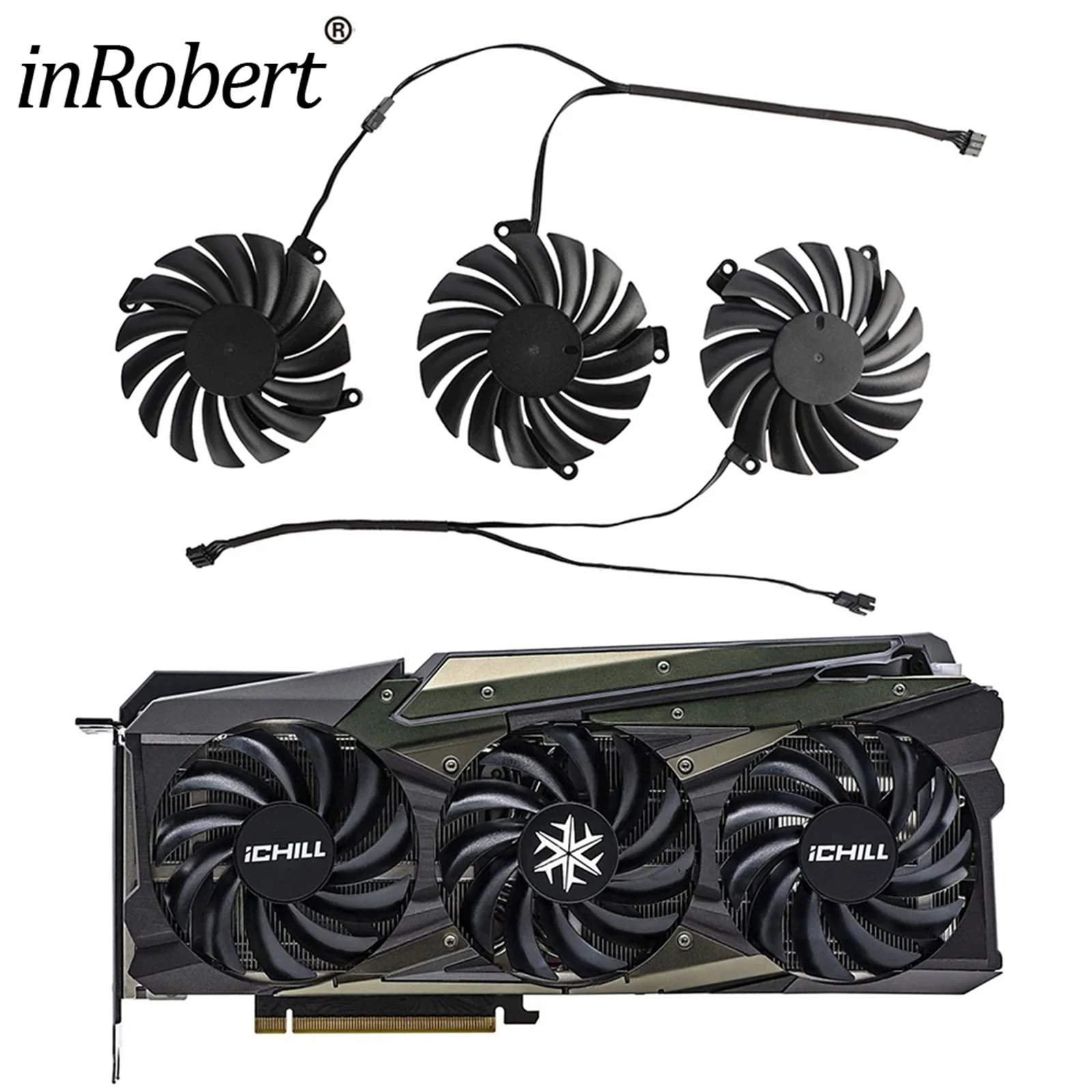 

Охлаждающий вентилятор для видеокарты, 85 мм, для INNO3D RTX 3070 3070Ti 3080 3080Ti 3090 ICHILL X4 OC