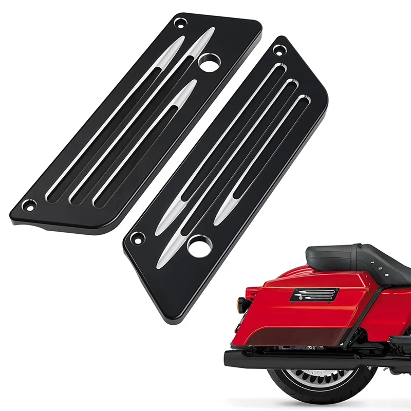 

Dependable-Motorcycle Saddle Bag Buckle Cover Professional Saddlebag Covers For Street Road Glide 1993-2013