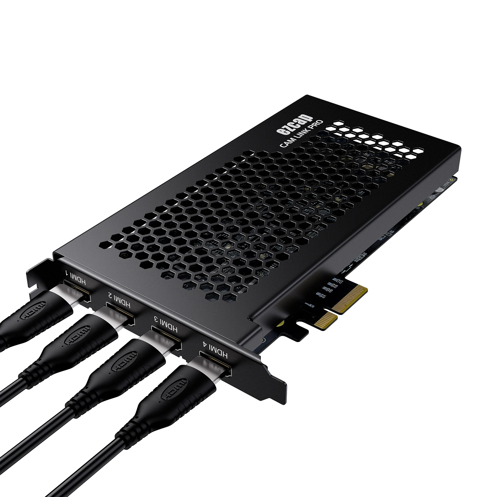 EZCAP PCIe 4 Ports HDMI Audio Video Capture Card Recording for Multicam Live Streaming Camcorder DSLR Action Camera Laptop PC