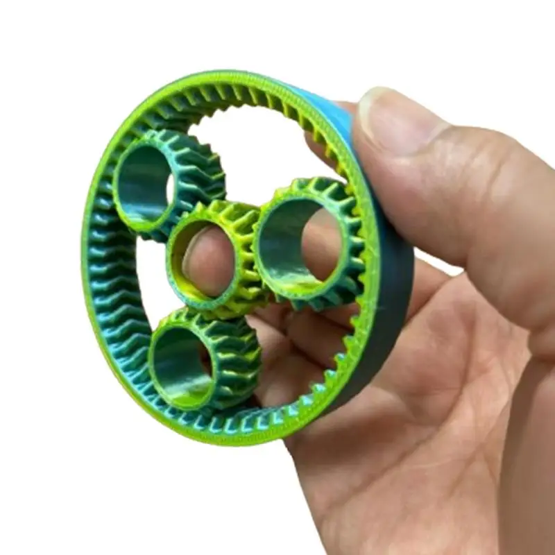 

3D Printed Gear Gyro Fidget Toy Fingertip Gyro Gear Sphere Activity Gear Gyroscope Toy Stress Relief For Adults & Kids