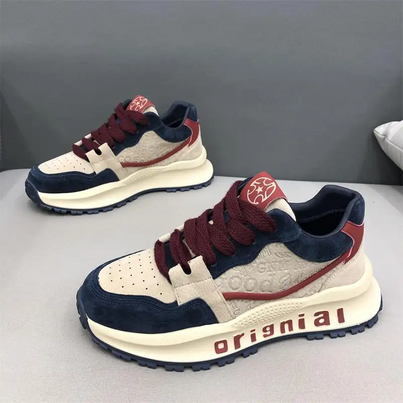 2025 new fashion wear-resistant niche Korean version of all casual sports running shoes student trend retro daddy shoes