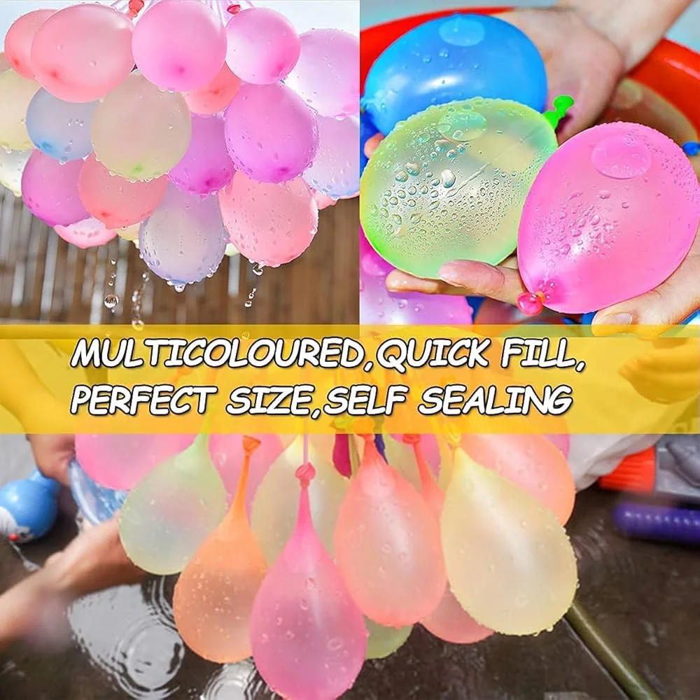Self-Sealing Water Balloons, Colorful 111/333Pcs Rapid Fill Water Balls for Summer Parties, Beach Pool Water Fight Activities - view 4