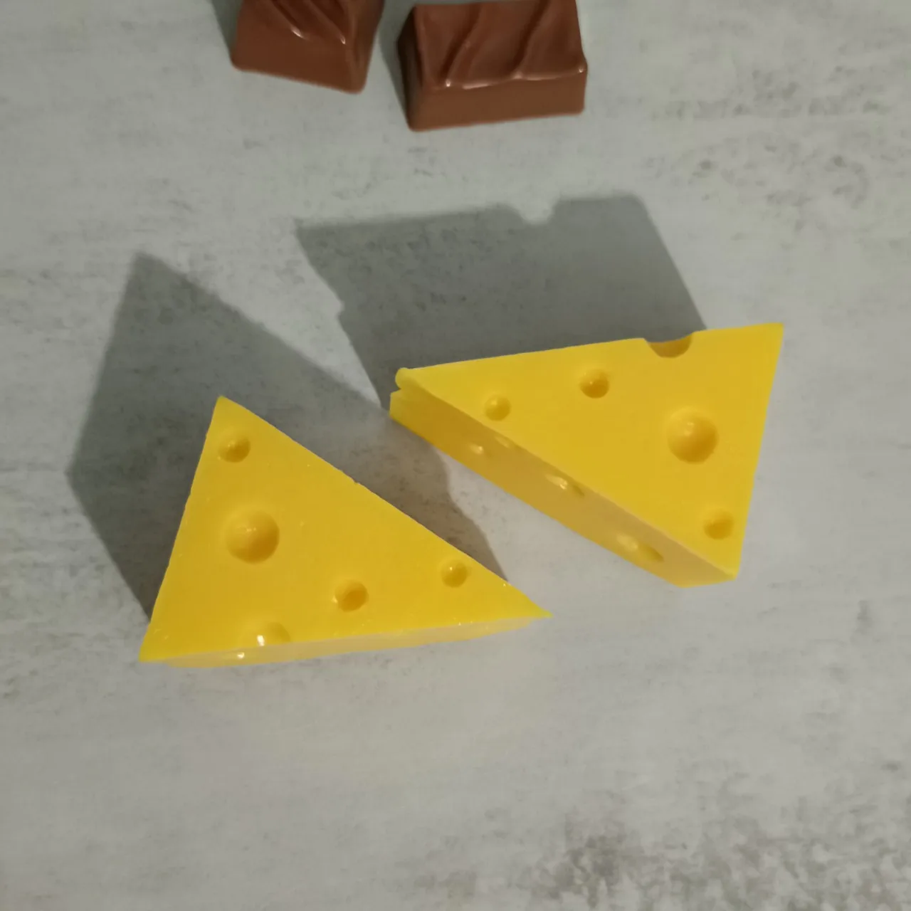 Fake Cheese Model Triangle Cheese Mousse Cake Simulation Dessert Model Doll Accessories Kids Toys Decoration Artificial Foods