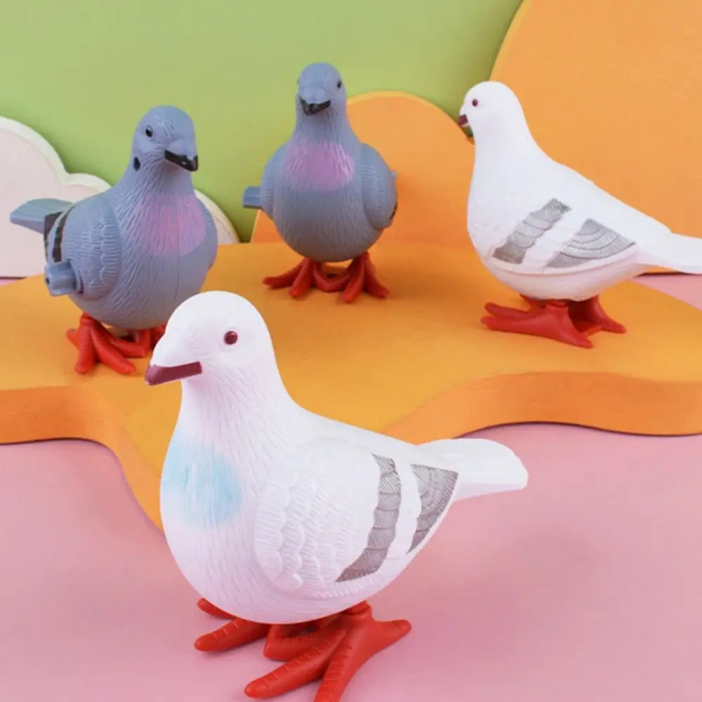 

Simplicity Plastic Pigeon Wind Up Toys Interest Vision Clockwork Pigeon Toys Fall Prevention Bouncing Party Favors