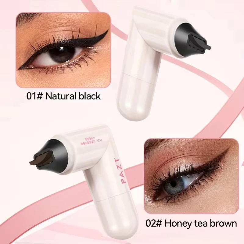 Long-Lasting Waterproof Sweat-Proof Rotating Eyeliner Stamp Pen One-Touch Application Ideal for Beginners Perfect for Daily Use