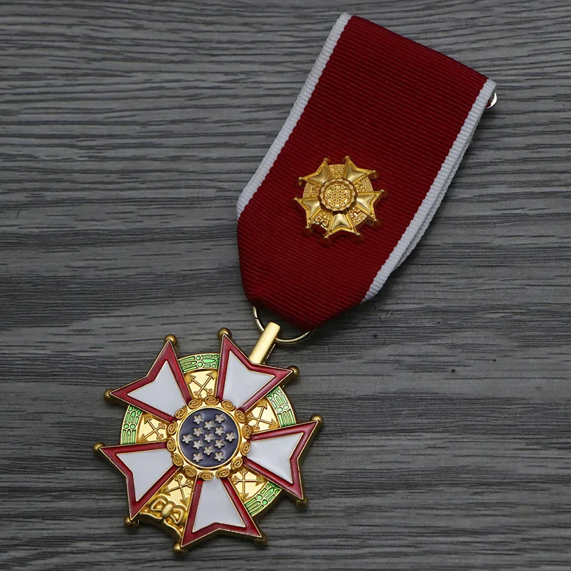 41.5g High quality metal material Beauty Merit Commemorative Badge Medal Collection Gift Antique bronze historical collection