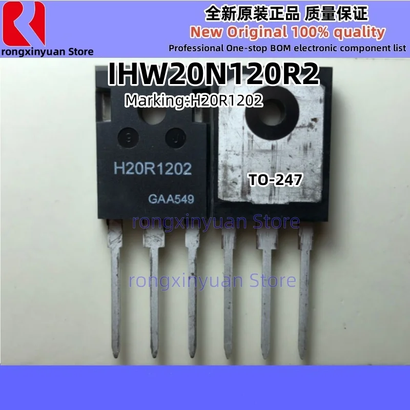 5Pcs SPW20N60C3 20N60C3 SGW20N60 G20N60 IHW20N120R2 H20R1202 IKW40T120 K40T120 IPW60R099CP 6R099 IPW60R099 R6035ENZ1C9 R6035ENZ1