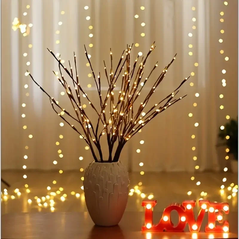 Simulated Tree Branch LED Lights Ins Room Bedroom Layout Creative Small Night Lights Clear Bar Homestay Decoration Light String