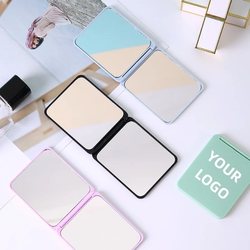 

【Logo Custom】50Pcs Customized Purple/black Double-sided Frosted Square Mirror, Customized and Wholesale for Enterprises