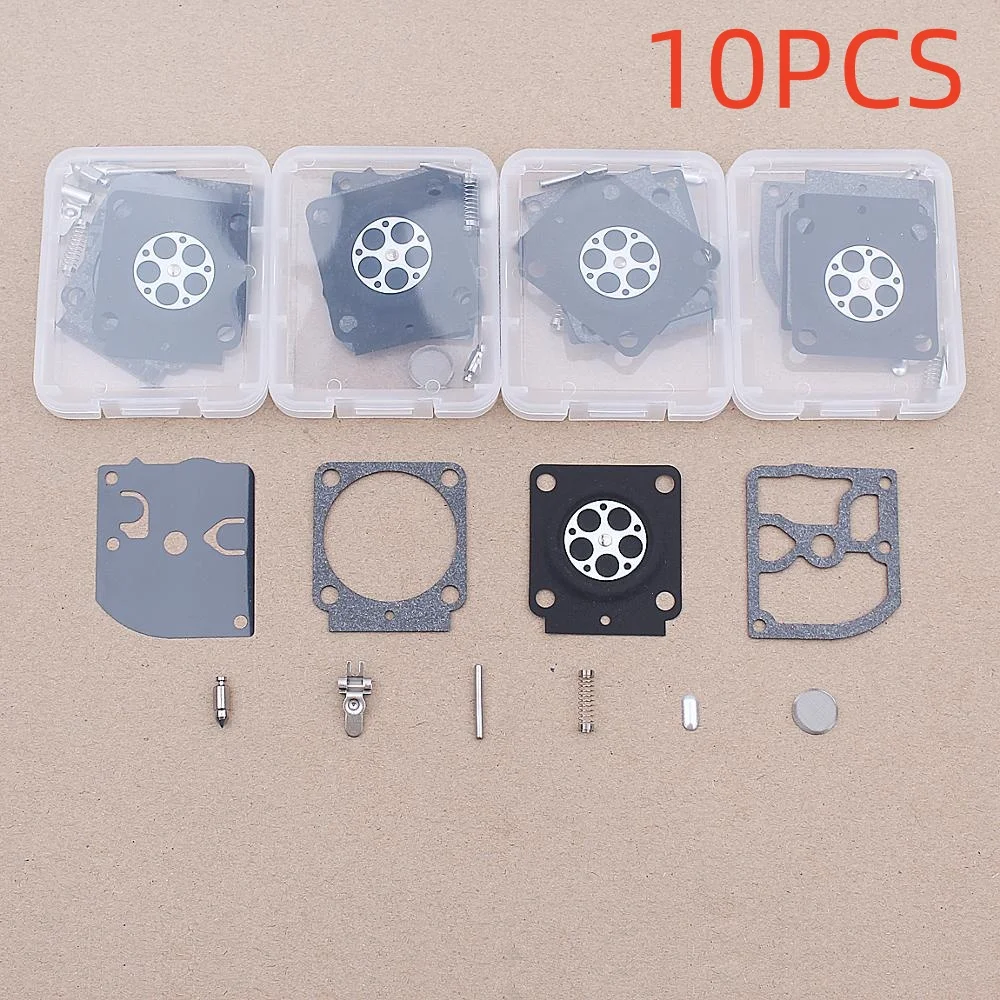 10pcs/lot Carburetor Diaphragm Gasket Kit For Zama RB-158 Stihl HS81T HS81R HS86T C1Q-S140 C1Q-S140A Chainsaw Replacement