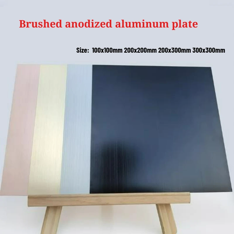 

1/2/3/5pcs Thickness 0.5/0.8/1.0/1.5/2.0mm Brushed Anodized Aluminum Plate Aluminum Alloy Flat Plate 100x100mm-300x300mm
