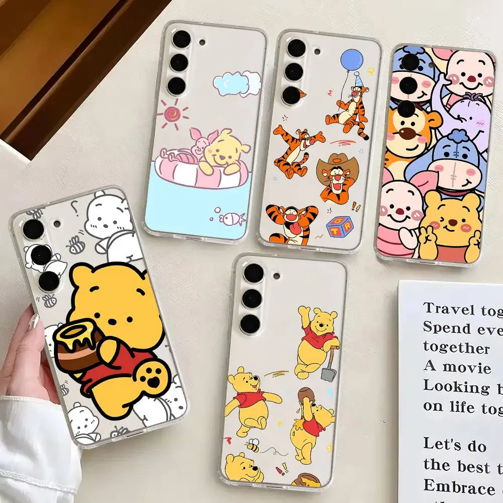 

Cartoon W-Winnie The Poohs Phone Case Ultra Clear Phone Case For Samsung Galaxy A52 A12 A51 S21 Edge S22 S23 S24 S20LITE Plus