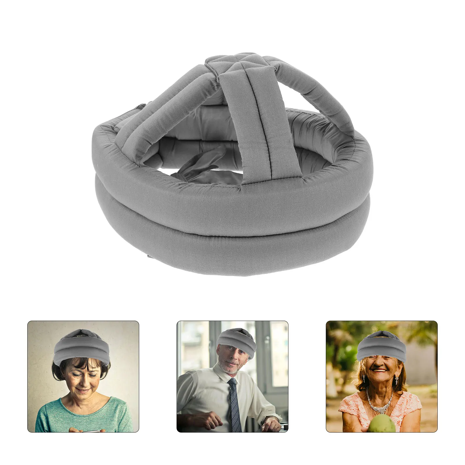 

Anti Fall Cap Elderly Protection Hat Breathable Cotton Headguard Safety Accessories Adjustable Strap AdultHelmet