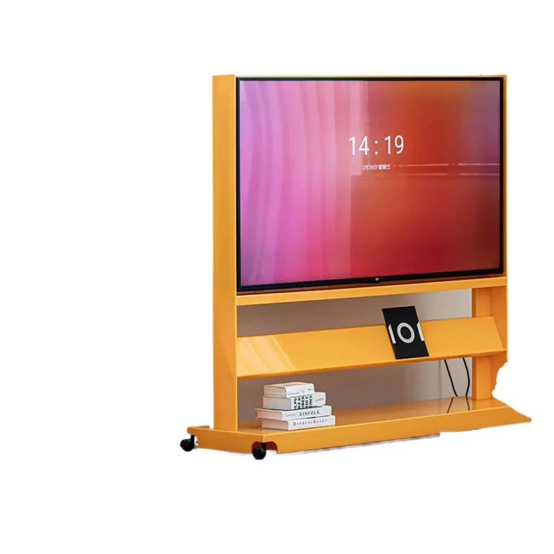 

TV mobile bracket small apartment living room bedroom modern simple floor storage TV cabinet with wheels