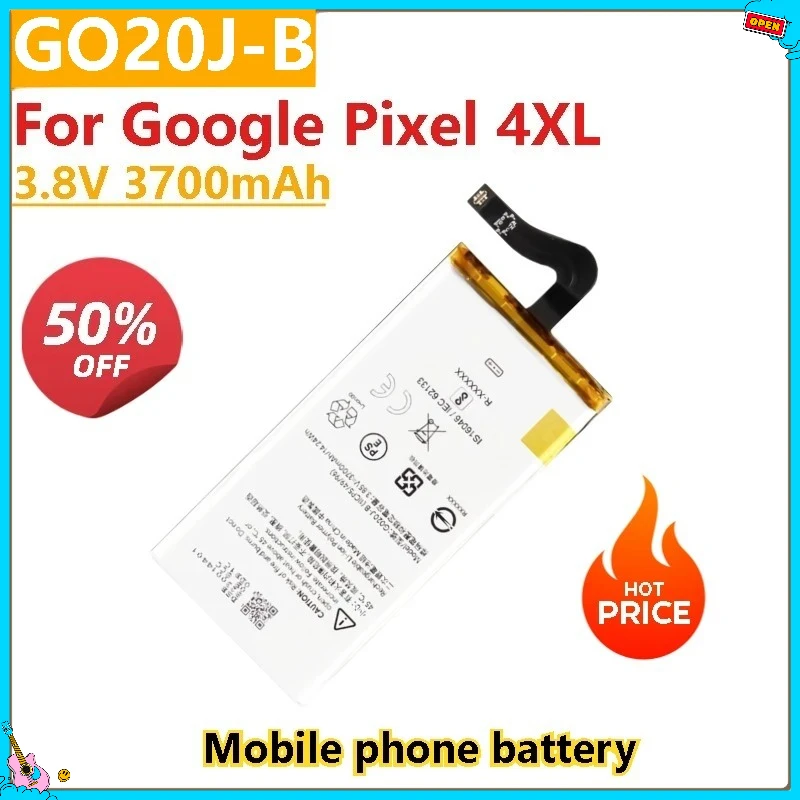 

New Phone Battery 3.85V 3700mAh G020J-B G020I-B G025J-B for Google Pixel 4 XL Pixel 4A Pixel4