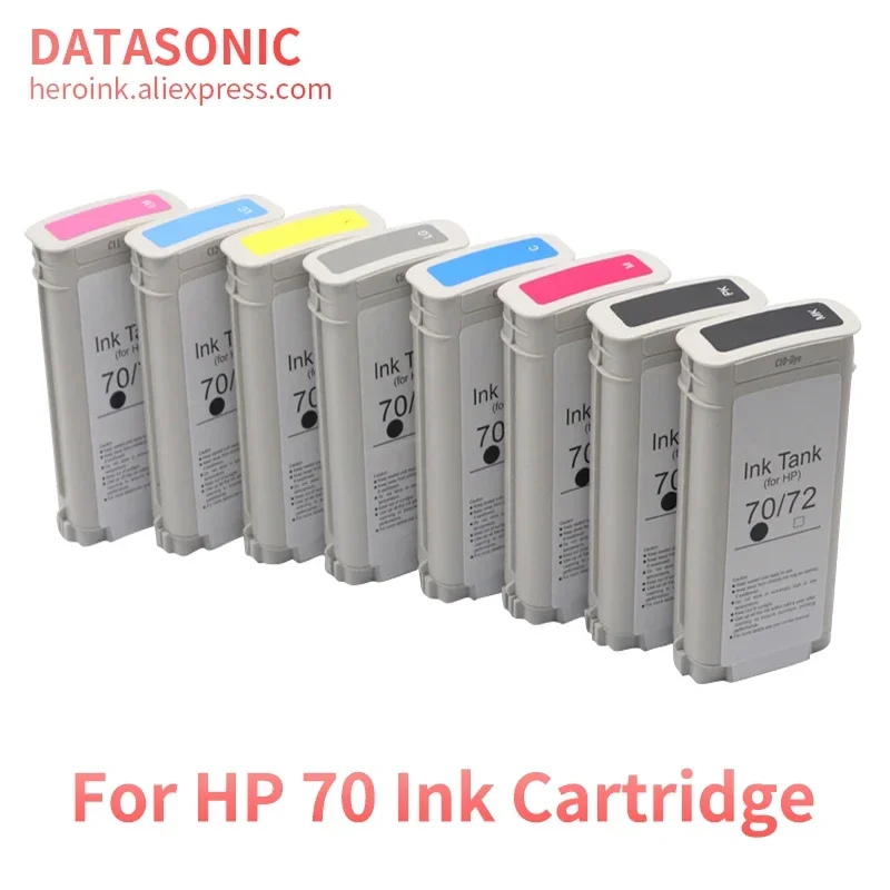 Compatible HP70 Compatible Dye Ink Cartridge For HP Designjet Z2100 Z3100 Z3200 Z5200 Z5400 Plotter Ink cartridge C9449A C9448A