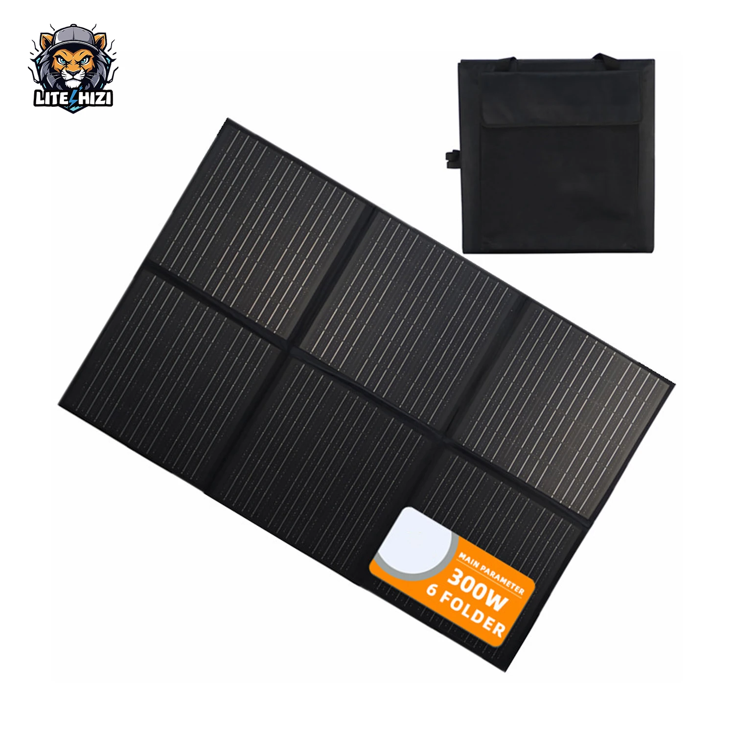with Panels 300W Outdoor Power High Efficiency Solar Panel OEM Color 6 Fold Solar Foldable Flexible Portable Power Station