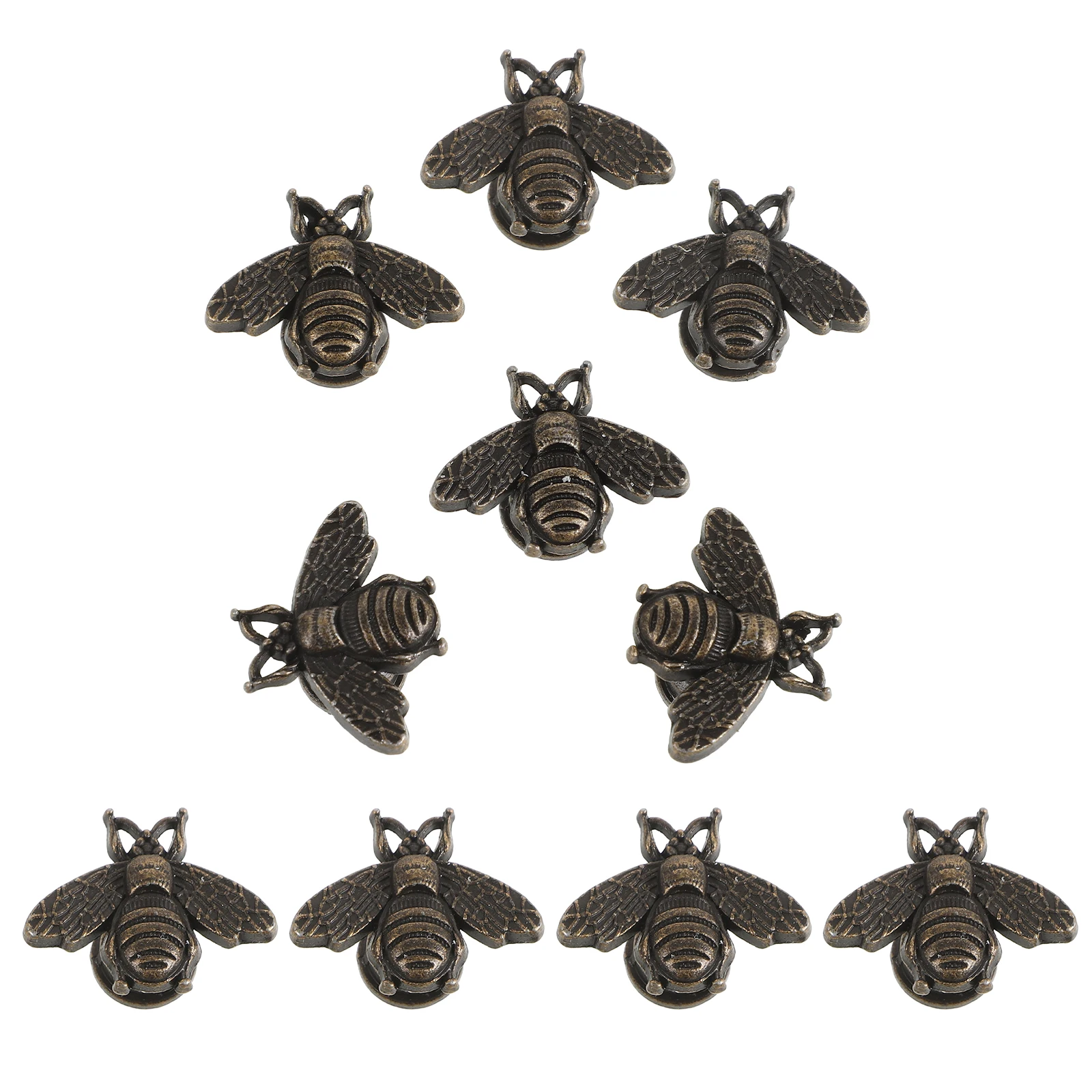 

10 Pcs Wardrobe Door Handle Cabinet Knobs Screw Drawer Decorate Bathroom Decorative Retro Alloy Baby Dresser