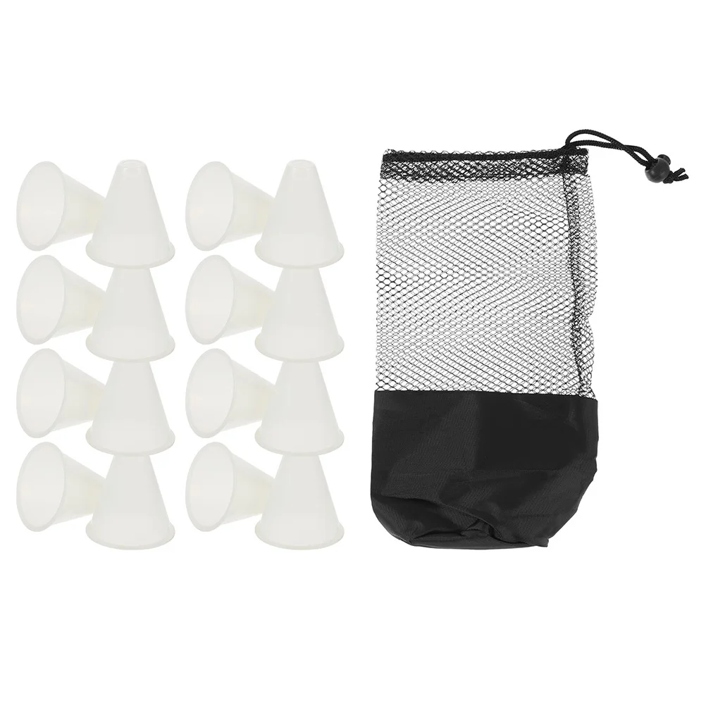 

1Set Sports Cones Roller Skating Obstacle Pe Material Windproof Training Marker for Agility Proficiency Sports Cones